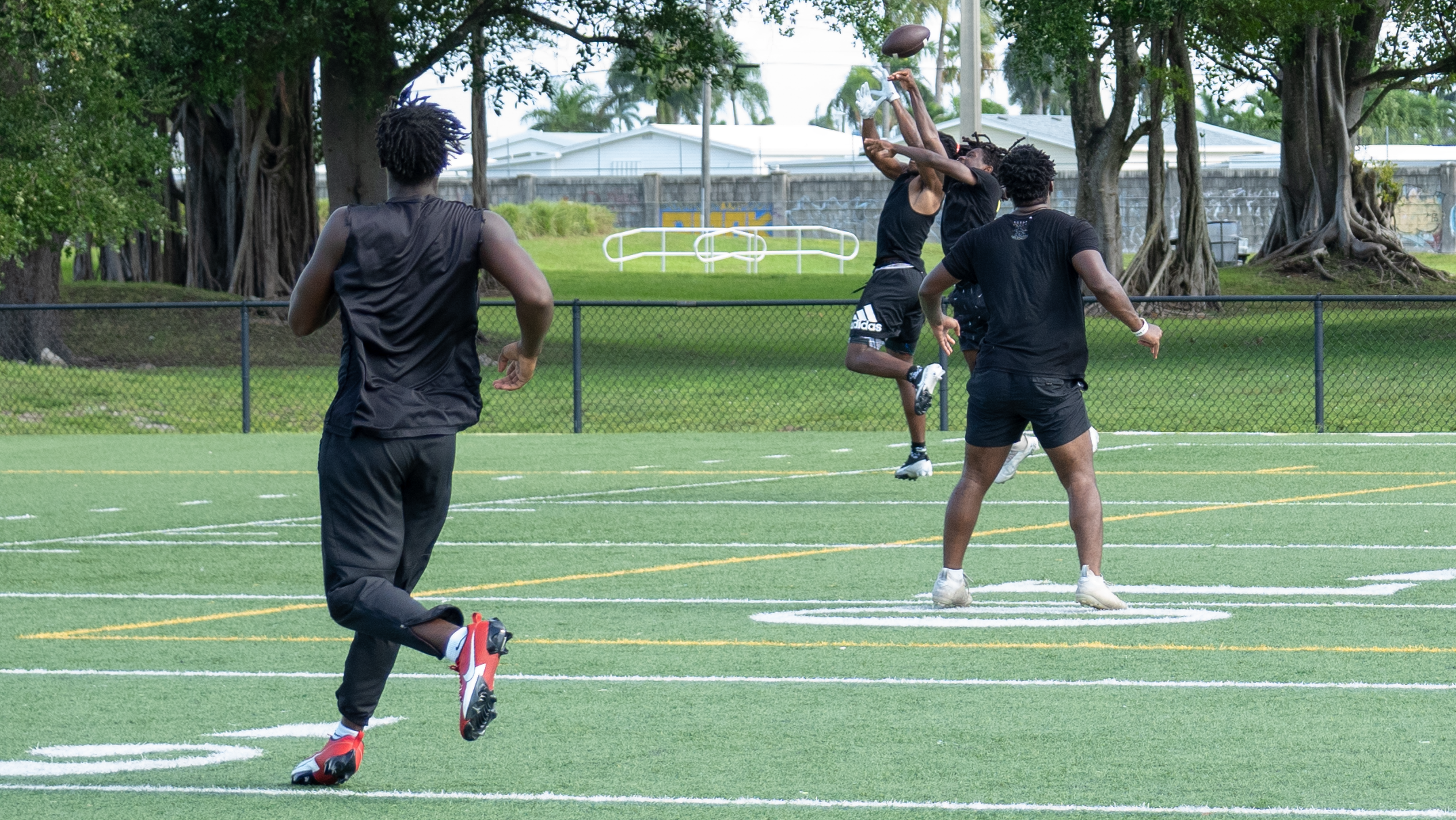 Players training
